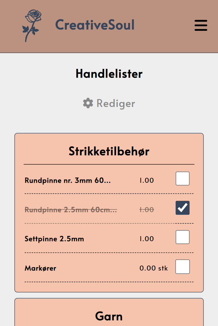 Handlelister